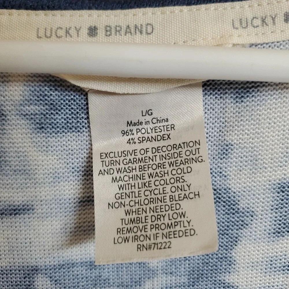 Lucky Brand Women's Lightweight Knit Pajama Set Tank &‎ Pants Size L